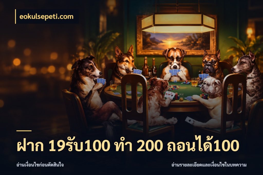 ฝาก 19รับ100 ทำ 200 ถอนได้100 จับประเด็นยอดรับก่อนเลือกความสนุก ในมุม eokulsepeti.com