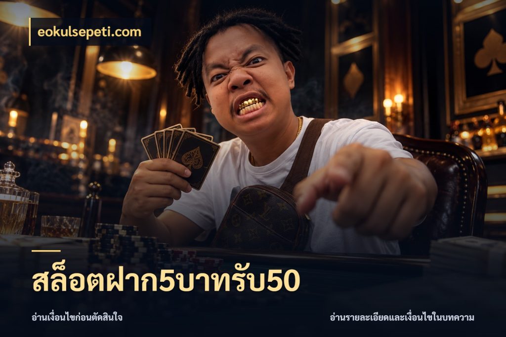 สล็อตฝาก5บาทรับ50 เปิดมุมโปรให้เข้ากับเกมแนวโปรด กับ eokulsepeti.com