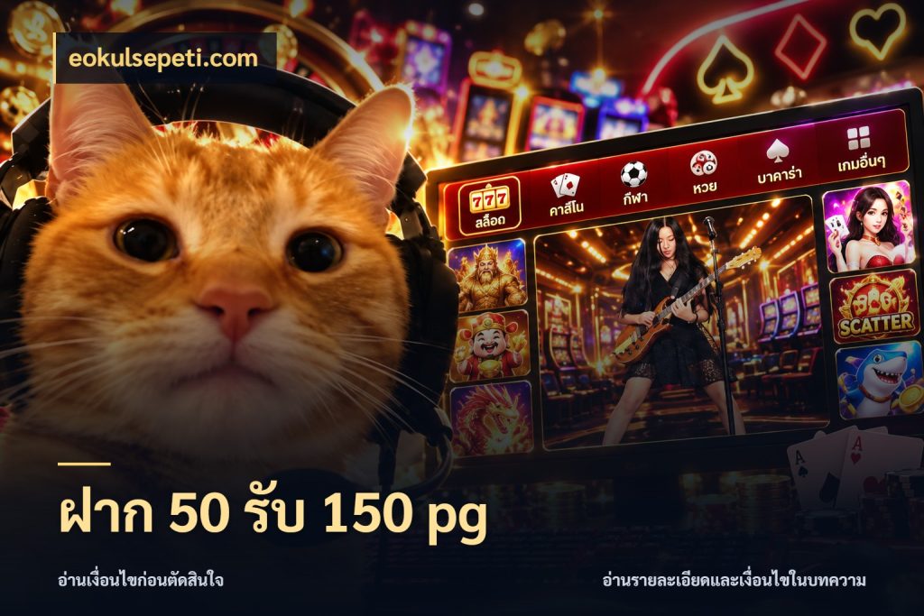 ฝาก 50 รับ 150 pg ยอดฝากและยอดรับในมุมของคนชอบลุ้น กับ eokulsepeti.com