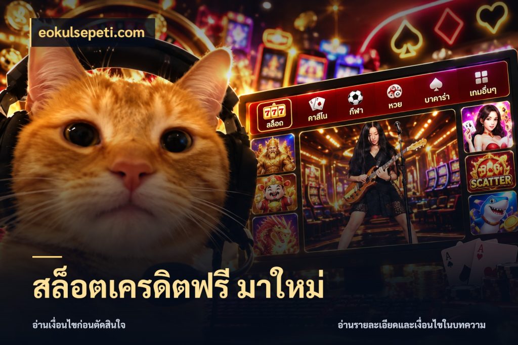 สล็อตเครดิตฟรี มาใหม่ จับมุมเด่นของเครดิตฟรีให้ตรงใจ ในมุม eokulsepeti.com