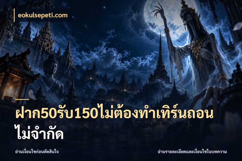 ฝาก50รับ150ไม่ต้องทําเทิร์นถอนไม่จํากัด สีสันของโปรฝากและยอดรับ กับ eokulsepeti.com