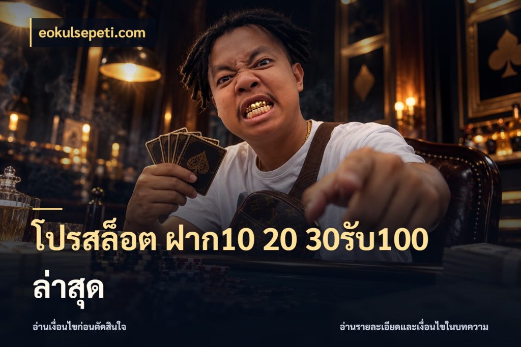 โปรสล็อต ฝาก10 20 30รับ100 ล่าสุด จุดเด่นของเครดิตที่คนชอบเกมอยากรู้ สไตล์ eokulsepeti.com