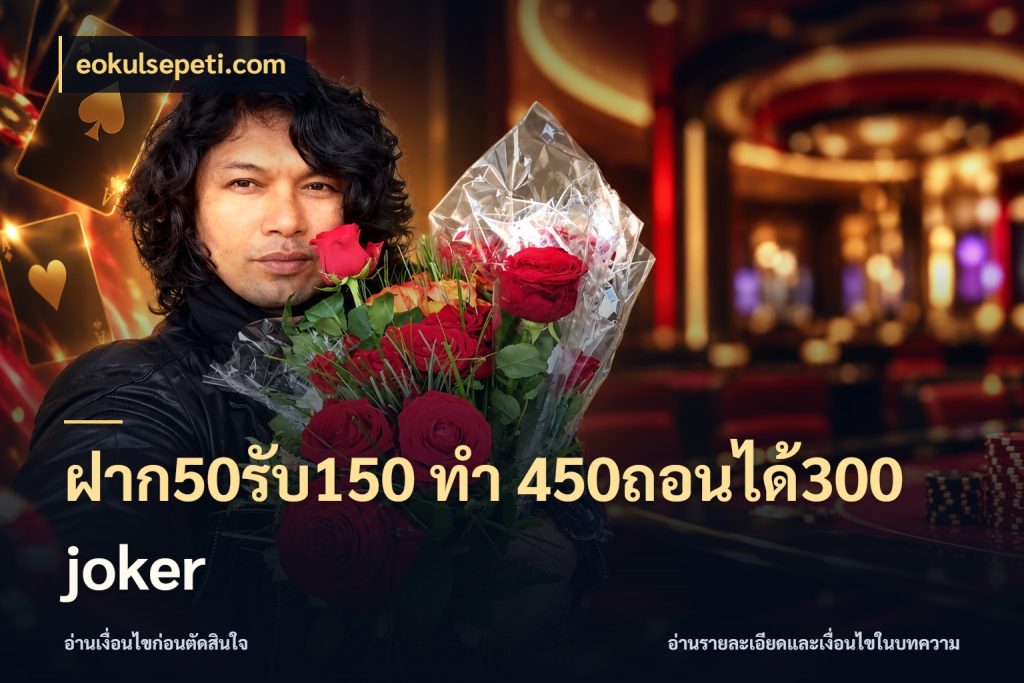 ฝาก50รับ150 ทํา 450ถอนได้300 joker สายโบนัสเลือกจังหวะสนุกได้อย่างไร สไตล์ eokulsepeti.com