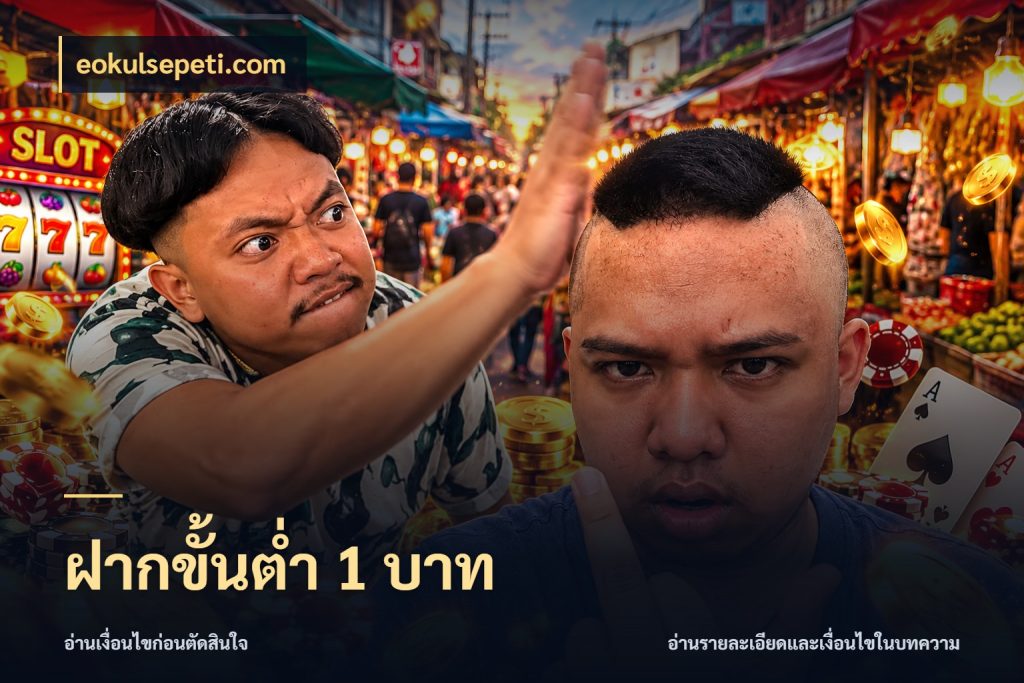 ฝากขั้นต่ำ 1 บาท เปิดมุมยอดเริ่มต้นสำหรับคนชอบเกม สไตล์ eokulsepeti.com