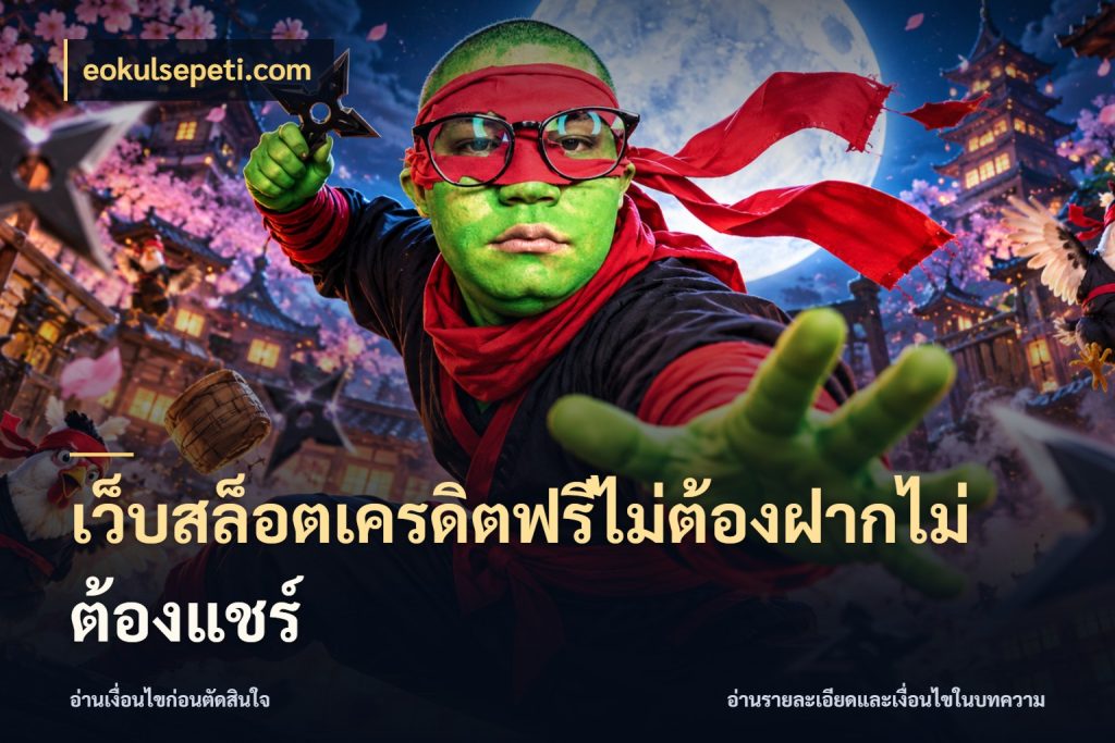 เว็บสล็อตเครดิตฟรีไม่ต้องฝากไม่ต้องแชร์ จับมุมเด่นของเครดิตฟรีให้ตรงใจ กับ eokulsepeti.com