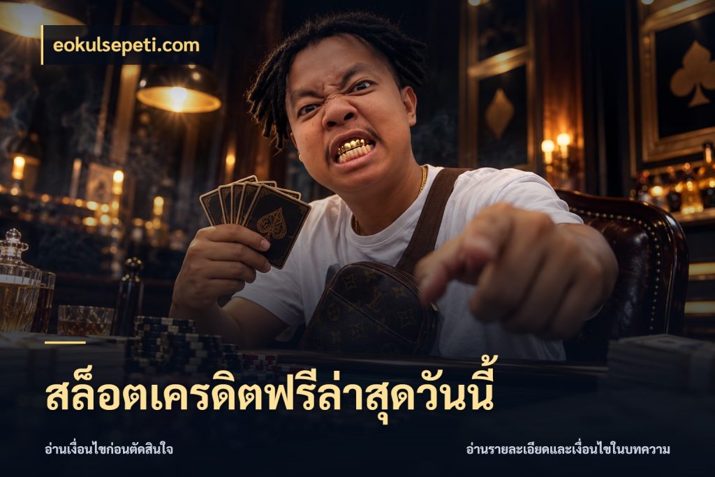 สล็อตเครดิตฟรีล่าสุดวันนี้ ชนิดเครดิตกับสิทธิ์ที่คุณอยากรู้ ในมุม eokulsepeti.com