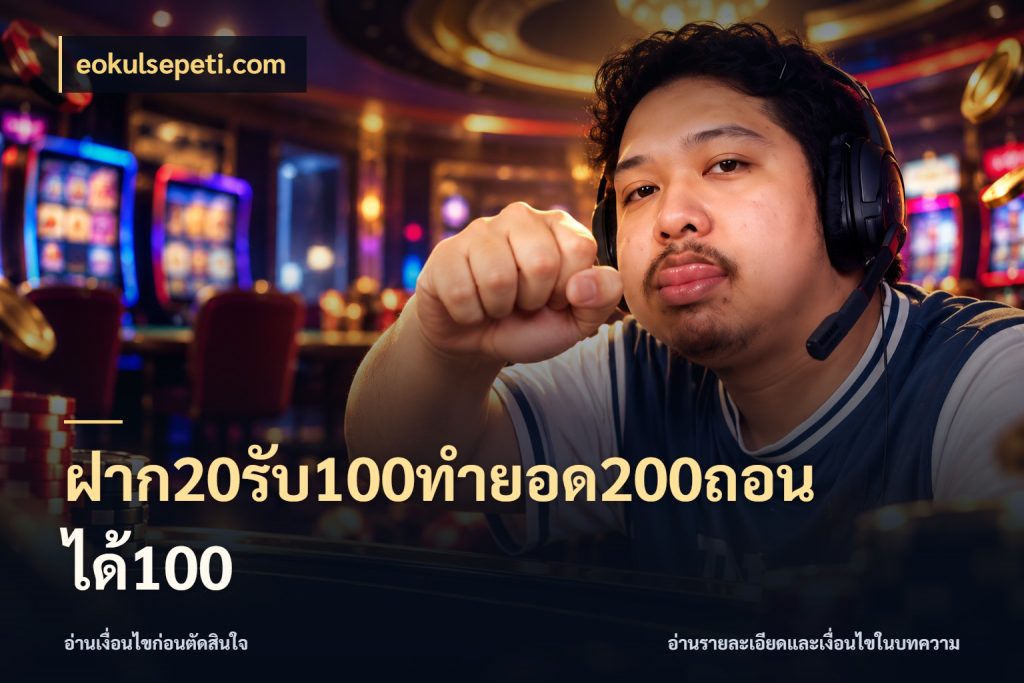 ฝาก20รับ100ทํายอด200ถอนได้100 eokulsepeti.com โปรกับเกมที่ชอบเลือกให้ตรงสไตล์
