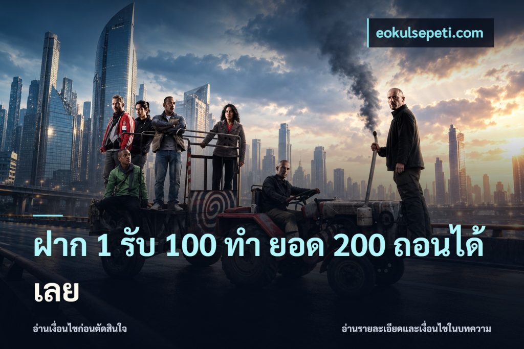 ฝาก 1 รับ 100 ทํา ยอด 200 ถอนได้เลย