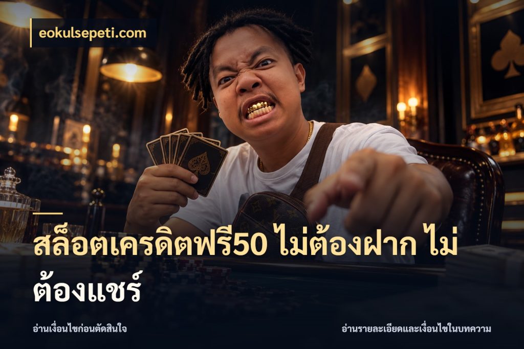 สล็อตเครดิตฟรี50 ไม่ต้องฝาก ไม่ต้องแชร์ จากชื่อเครดิตฟรีสู่ความสนุกที่เข้าใจได้ สไตล์ eokulsepeti.com