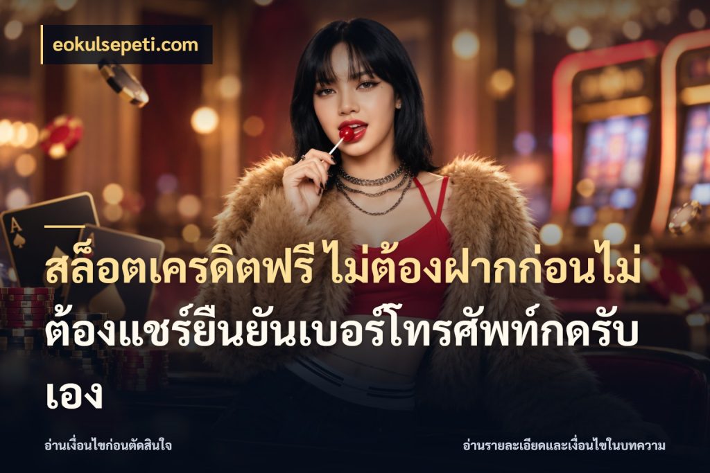 สล็อตเครดิตฟรี ไม่ต้องฝากก่อนไม่ต้องแชร์ยืนยันเบอร์โทรศัพท์กดรับเอง จับมุมเด่นของเครดิตฟรีให้ตรงใจ กับ eokulsepeti.com