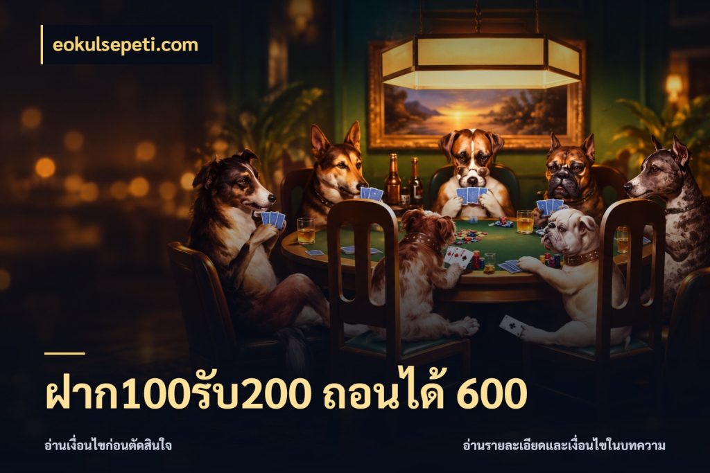 ฝาก100รับ200 ถอนได้ 600 eokulsepeti.com สีสันของโปรฝากและยอดรับ
