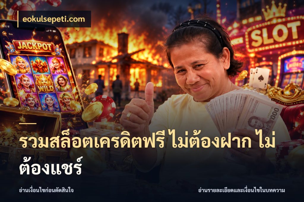 รวมสล็อตเครดิตฟรี ไม่ต้องฝาก ไม่ต้องแชร์ eokulsepeti.com สิทธิ์ที่สายโบนัสสนใจกับวิธีรับ
