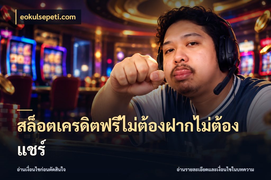 สล็อตเครดิตฟรีไม่ต้องฝากไม่ต้องแชร์ เครดิตฟรีในมุมที่สายโบนัสสนใจ ในมุม eokulsepeti.com
