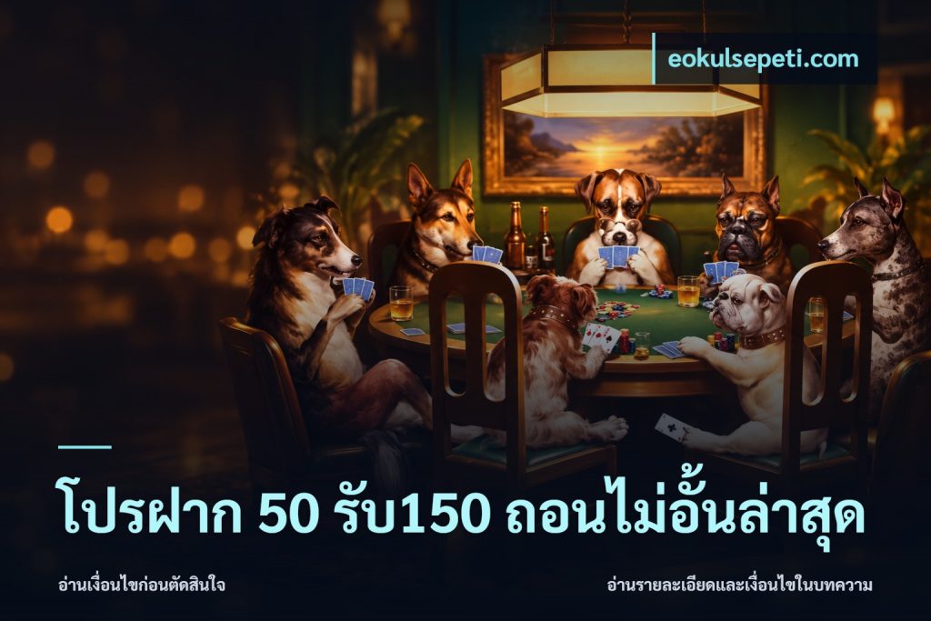 โปรฝาก 50 รับ150 ถอนไม่อั้นล่าสุด