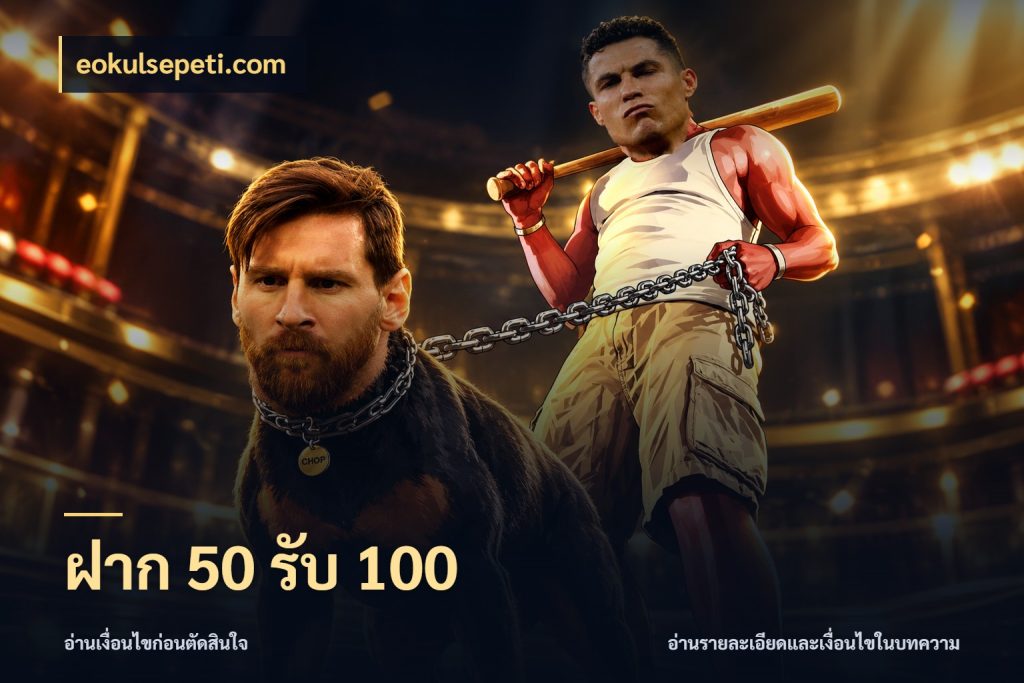 ฝาก 50 รับ 100 สนุกกับตัวเลือกโปรในสไตล์ของคุณ กับ eokulsepeti.com