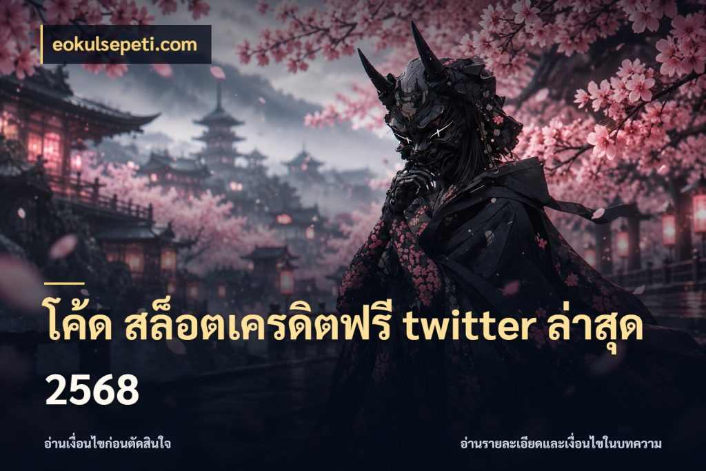 โค้ด สล็อตเครดิตฟรี twitter ล่าสุด 2568 เปิดประเด็นเครดิตฟรีสำหรับคนชอบลุ้น ในมุม eokulsepeti.com