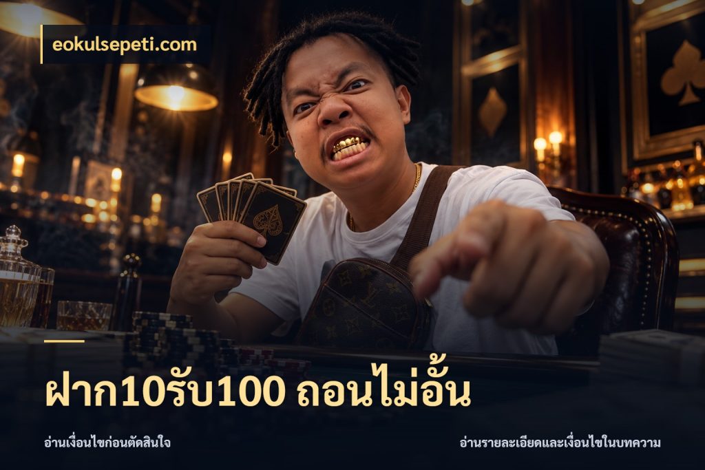 ฝาก10รับ100 ถอนไม่อั้น จับคู่โบนัสกับสไตล์เกมที่ชอบ กับ eokulsepeti.com
