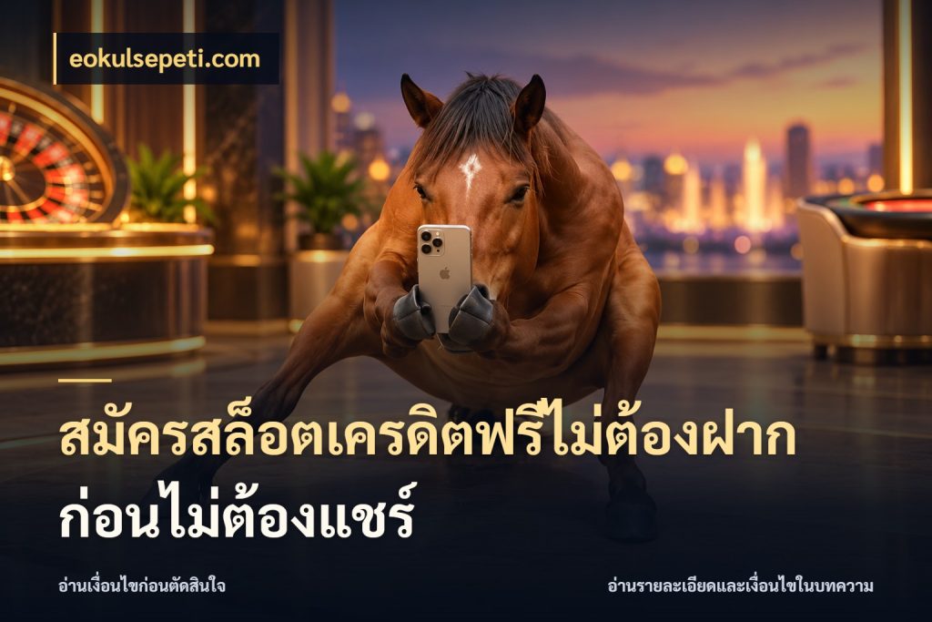 สมัครสล็อตเครดิตฟรีไม่ต้องฝากก่อนไม่ต้องแชร์ eokulsepeti.com รู้จักยอดและขอบเขตของเครดิตฟรี