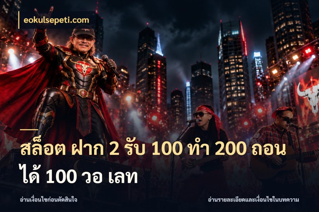 สล็อต ฝาก 2 รับ 100 ทํา 200 ถอนได้ 100 วอ เลท เปิดมุมโปรให้เข้ากับเกมแนวโปรด กับ eokulsepeti.com