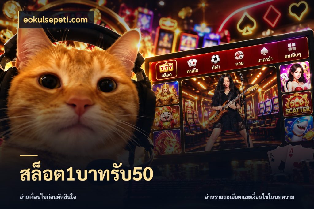 สล็อต1บาทรับ50 โปรยอดรับที่สายเกมสนใจ สไตล์ eokulsepeti.com