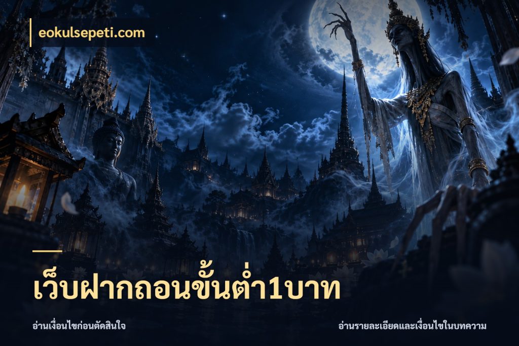 เว็บฝากถอนขั้นต่ำ1บาท จำนวนเริ่มต้นกับรายละเอียดที่สายเกมสนใจ กับ eokulsepeti.com