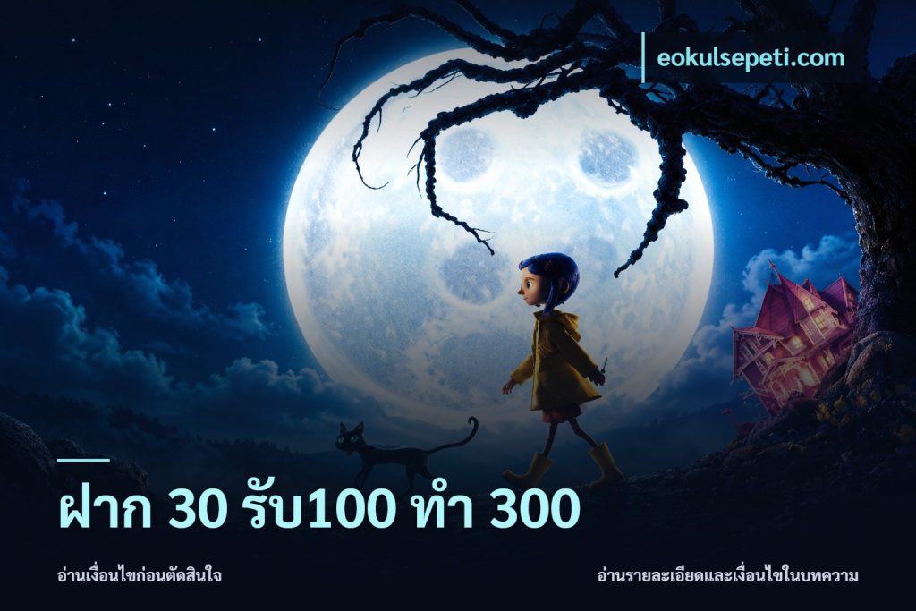 ฝาก 30 รับ100 ทำ 300