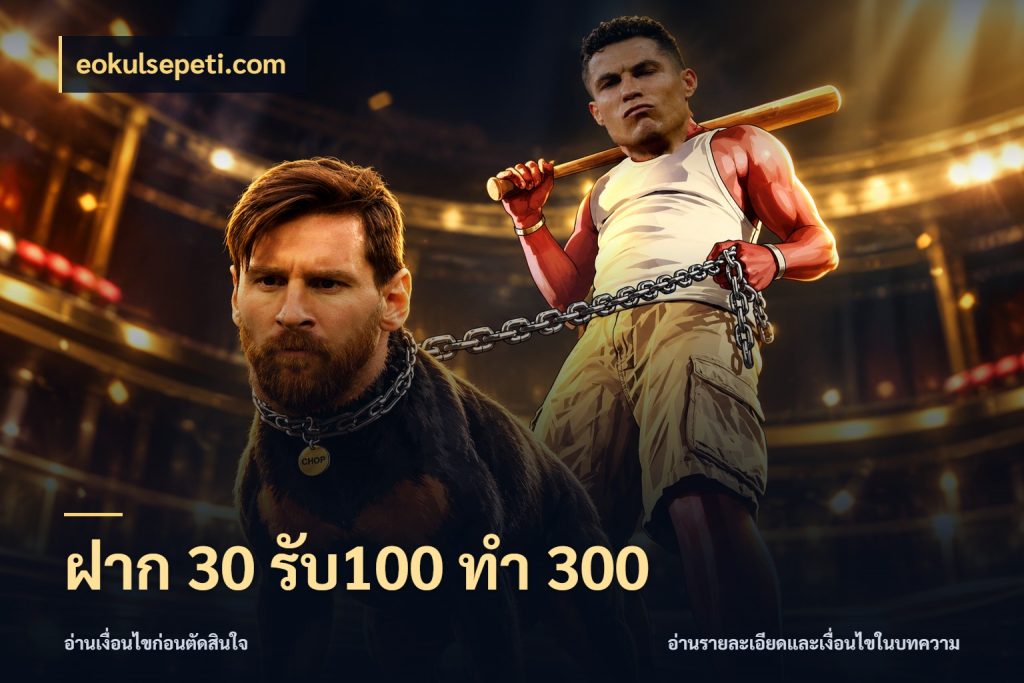 ฝาก 30 รับ100 ทำ 300 eokulsepeti.com ยอดฝากและยอดรับในมุมของคนชอบลุ้น