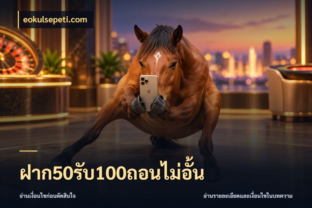 ฝาก50รับ100ถอนไม่อั้น เครดิตกับรูปแบบโปรที่ตรงใจ กับ eokulsepeti.com