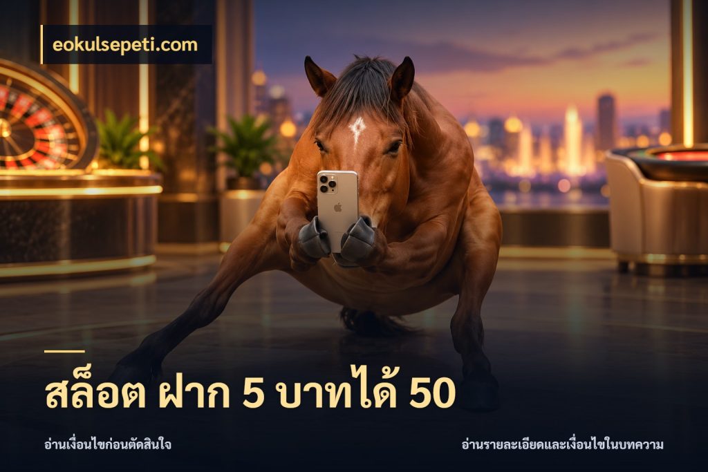 สล็อต ฝาก 5 บาทได้ 50 จุดเด่นของเครดิตที่คนชอบเกมอยากรู้ ในมุม eokulsepeti.com