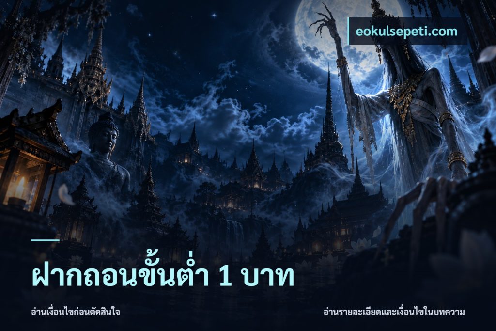 ฝากถอนขั้นต่ำ 1 บาท