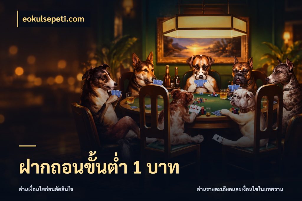 ฝากถอนขั้นต่ำ 1 บาท ทุนเบาก็มีสีสันในจังหวะของคุณ ในมุม eokulsepeti.com