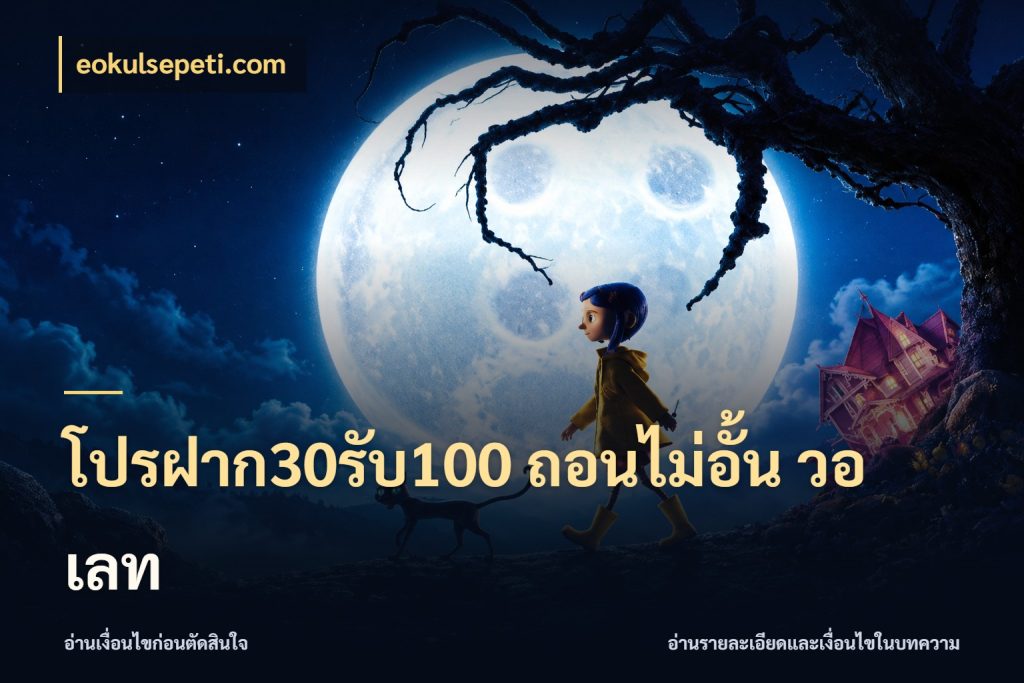 โปรฝาก30รับ100 ถอนไม่อั้น วอ เลท จุดเด่นของเครดิตที่คนชอบเกมอยากรู้ ในมุม eokulsepeti.com