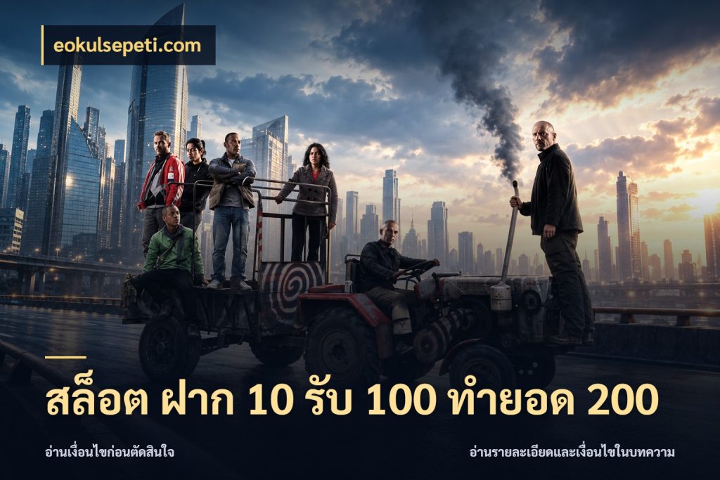 สล็อต ฝาก 10 รับ 100 ทำยอด 200 จับประเด็นยอดรับก่อนเลือกความสนุก สไตล์ eokulsepeti.com