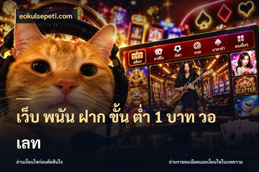 เว็บ พนัน ฝาก ขั้น ต่ำ 1 บาท วอ เลท ทุนเบาก็มีสีสันในจังหวะของคุณ ในมุม eokulsepeti.com