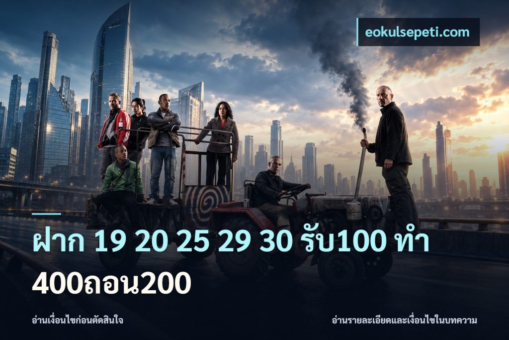 ฝาก 19 20 25 29 30 รับ100 ทำ 400ถอน200
