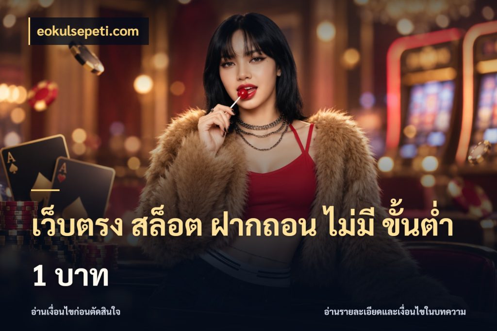 เว็บตรง สล็อต ฝากถอน ไม่มี ขั้นต่ำ 1 บาท eokulsepeti.com เกมที่ชอบในขอบเขตเงินของตัวเอง