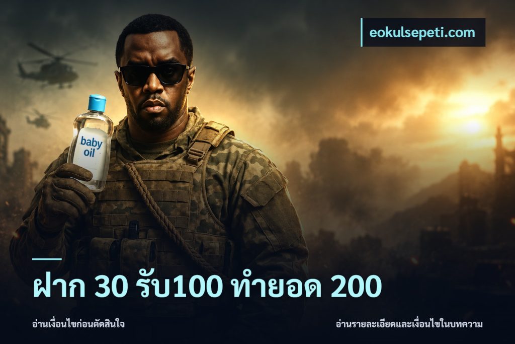 ฝาก 30 รับ100 ทำยอด 200