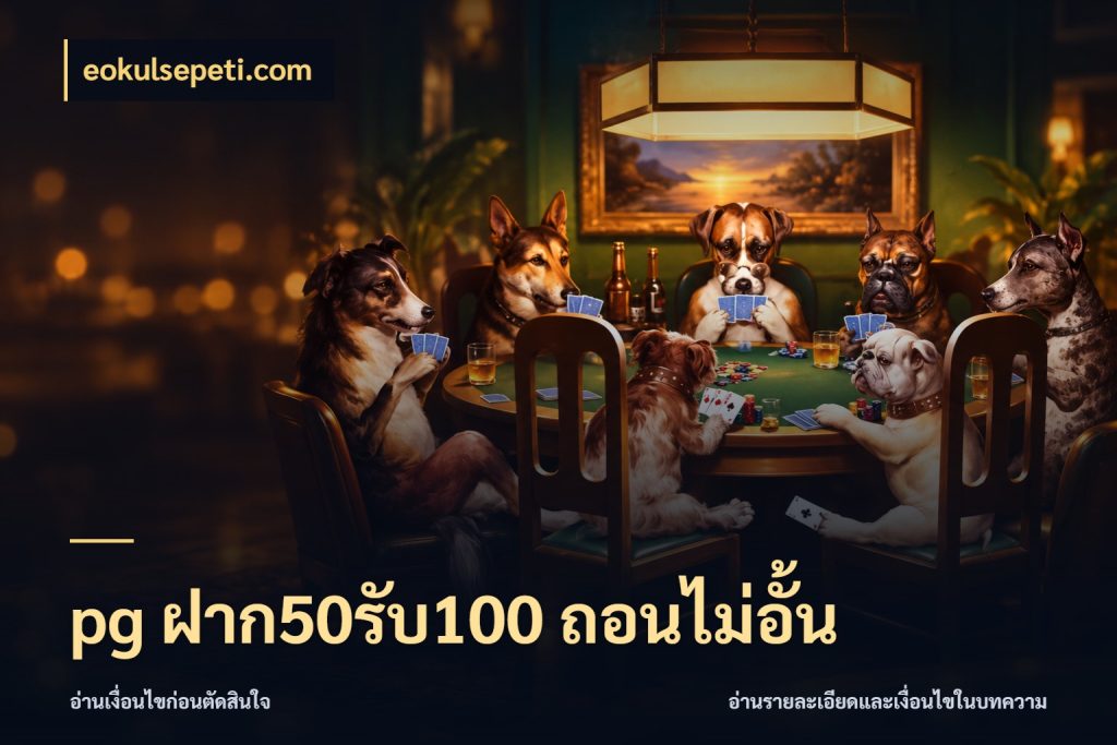 pg ฝาก50รับ100 ถอนไม่อั้น สีสันของโปรฝากและยอดรับ ในมุม eokulsepeti.com