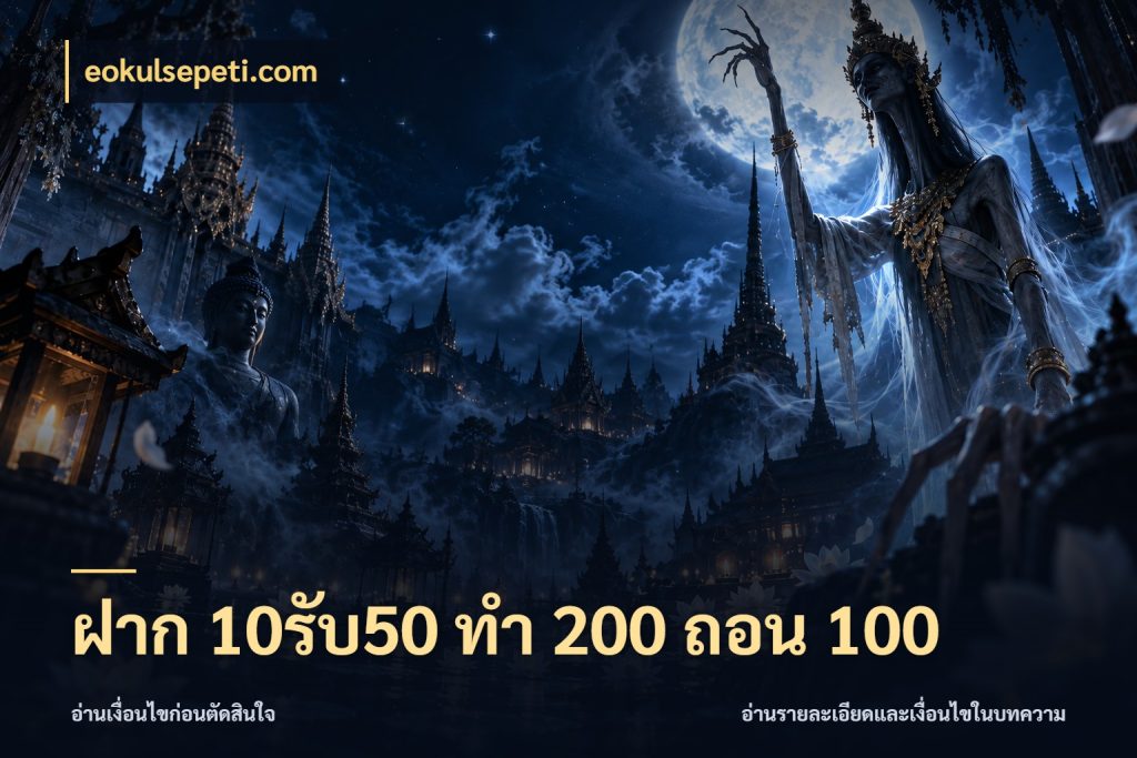 ฝาก 10รับ50 ทํา 200 ถอน 100 eokulsepeti.com โปรยอดรับที่สายเกมสนใจ